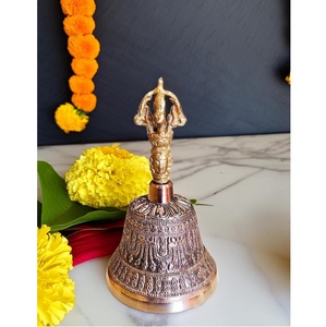 กระดิ่งทองเหลืองคันซาสำหรับวัด กระดิ่งทองเหลืองสำหรับบ้าน ขนาดใหญ่ ของตกแต่งบ้าน วัตสุ ของตกแต่งห้องพูจาโบราณ - Product Image 1