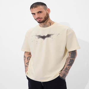 Camiseta de estilo callejero de verano para hombre, 100% de poliéster, cuello redondo, manga corta, estilo informal suelto con estampado de letras - Product Image 1