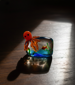 Figura de Pulpo de Vidrio Soplado a Mano, Arte para Acuario, Prensapapeles de Vidrio, Adorno Decorativo de Animal Marino, Decoración para el Hogar y Escritorio, Regalo - Product Image 3