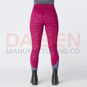 Leggings d'équitation pour femme avec grip en silicone, pantalon extensible taille haute, respirant et léger, vêtements de performance équestre - Product Image 6