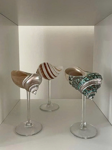 แก้วไวน์เปลือกหอยสุดหรู ของขวัญแต่งงานส่วนตัวสำหรับเพื่อนเจ้าสาว ของขวัญสำหรับเจ้าสาว งานมอบของขวัญ งานเลี้ยง แก้วไวน์สำหรับงานฉลองครบรอบ - Product Image 6