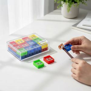 Paquete de 24 Sacapuntas Manuales de Doble Orificio: Sacapuntas Compactos de Colores Variados para la Escuela, Oficina y Niños - Product Image 4