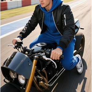 Premium Cotton Fleece Winter <b>Set</b> - Men's Custom Oversized Heavyweight Tracksuit - Product Image 4