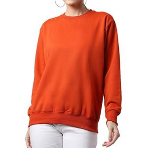 Sudadera Extra Grande de Algodón Orgánico para Mujer, Suave, Transpirable, Corte Holgado, Estilo Casual Urbano, Directo de Fábrica, OEM - Product Image 5