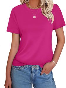Camiseta Premium Plus Size para Mujer, Ecológica, Tejido Suave, Tacto de Pluma, Ajuste Cómodo, Secado Rápido, Capa Suave y Fresca, Comodidad Diaria, Color Sólido - Product Image 3