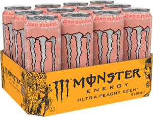 Boisson Énergisante Premium Monster Ultra Peachy Keen 500ml en Canette Slim, Zéro Sucre, Faible en Calories, Boisson Stimulante, Fournisseur en Gros, Stock Prêt - Product Image 6