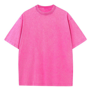 T-shirts surdimensionnés pour hommes, style vintage, effet usé, lavage à l'acide, 100% coton, personnalisables avec votre propre logo, printemps-été - Product Image 6
