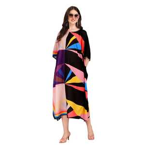 Women’s Elegant <b>Kaftan</b> Dress – Loose Fit Printed Beach <b>Kaftan</b> for Summer collection. - Product Image 1