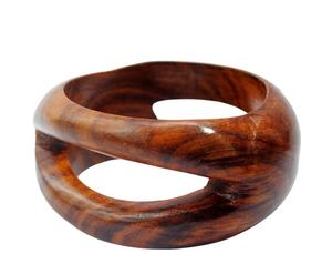 Bracelets en bois naturel faits à la main pour femmes, bracelets en bois poli lisse, bijoux parfaits pour les mariages, les festivals et les soirées - Product Image 3