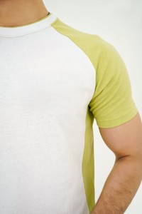 Slogan Green White Summer Formal Solid Breathable 100% Cotton <b>Knitted</b> Short <b>Set</b> - Product Image 6