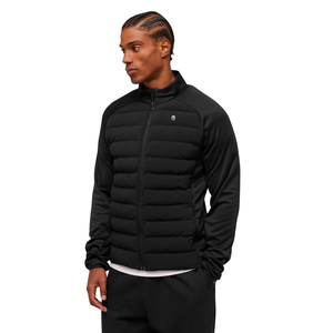 Chaqueta Híbrida Acolchada Negra para Hombre, Corte Ajustado, Ligera, Deportiva, para Entrenamiento de Invierno, Informal, para Actividades al Aire Libre - Product Image 3