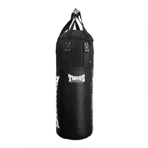 Sac de frappe double noir en cuir avec semelle extérieure en EVA, rembourrage en coton, fermeture éclair, hauteur réglable, durable pour adultes et jeunes - Product Image 1