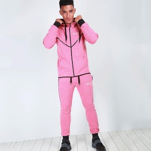 Ensemble de survêtement sportif pour homme adulte, coupe classique, 100% coton, uni, OEM - Product Image 1