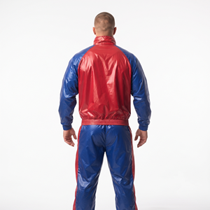 Men's <b>Plus</b> <b>Size</b> Nylon <b>Jogger</b> Tracksuit <b>Set</b> Oversized Fit Lightweight Breathable Custom Logo Gym Sportswear - Product Image 2