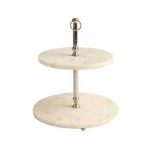 Multi Layer Metal Cake <b>Stand</b> <b>Rotating</b> Tiered Dessert <b>Display</b> Cupcake Holder Wedding Birthday Party Serving Tray - Product Image 3