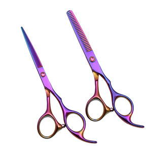 Juego de Tijeras Profesionales para Adelgazar el Cabello, Hoja Afilada de Acero Inoxidable, 30 Dientes, para Diestros, Mango Largo, Uso en Salón - Product Image 4