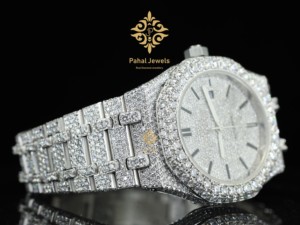Reloj de Lujo para Hombre, Automático, con Diamantes, Caja Redonda de Acero Inoxidable de 40 mm, Visualización de Fecha Analógica, Correa de 16 mm, Luminoso, con Cierre Desplegable - Product Image 3