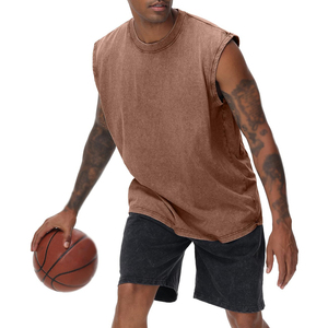 Débardeur stringer personnalisé pour homme, coupe profonde sur les côtés, pour musculation et entraînement en salle de sport - Product Image 4