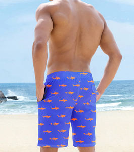 กางเกงชายหาดผู้ชายดีไซน์ทันสมัยล่าสุด วิธีการถักทอแบบนิตติ้ง สำหรับใส่ในฤดูร้อน แฟชั่นวินเทจ กางเกงว่ายน้ำ กางเกงชายหาดผู้ชาย - Product Image 3