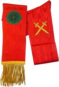 Masonic Revival - Mandil de Caballero Masón (Solo Mandil) 100% Hecho a Mano con Bolsillo de Cinta en la Parte Posterior - Product Image 2