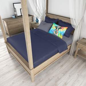 Nouveau léger Super doux facile à entretenir oeuvre décorative vache taie d'oreiller Hippie Animal taille Standard housse de coussin - Product Image 4