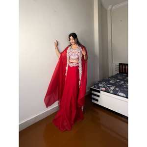 Hermosos conjuntos de mujer, ropa de fiesta, blusa, falda Koti para un aspecto elegante - Product Image 5