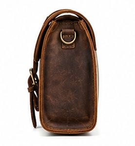 Neceser de Viaje Colgante de Cuero Genuino Premium, Organizador de Cosméticos Enrollable con Gancho para Hombre - Product Image 2