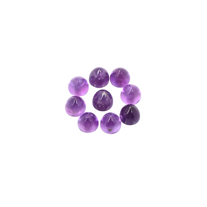 Ametyste violette naturelle en forme de balle, pierre précieuse lisse 6x7mm 1,75 carat, qualité supérieure, en vrac pour la fabrication de bijoux par Ishu Gems - Product Image 1