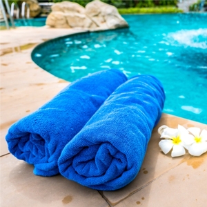 Toalla de playa Color sólido Verde La mejor Toalla de playa 100% Toalla de playa de algodón a precio asequible Exportador en India - Product Image 1