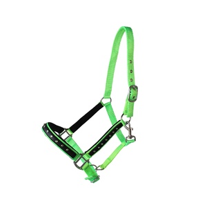 Heavy Duty Nylon Horse Halter with Padded Adjustable Chin Throat <b>Snap</b> <b>Hook</b> Horse Equipment Accessories - Product Image 1