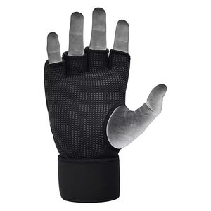 Guantes de Ciclismo de Cuero de Primera Calidad con Almohadillas de Gel, Medios Dedos, Cierre Ajustable - Product Image 6