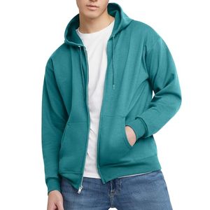 Sudadera con capucha de algodón con cremallera, sudadera informal de invierno para hombre, chaqueta de lana cómoda - Product Image 1