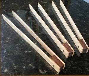 Pince de cuisine artisanale en bois, mini-ustensile de cuisine numérique Chimta, lame de couteau en acier inoxydable, pièce unique - Product Image 3