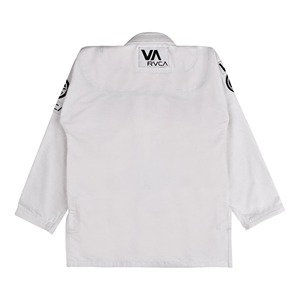 Lote de Shoyorol de Alta Calidad #   Kimono de Jiu-Jitsu Brasileño RVCA V2 Blanco, Uniforme de Artes Marciales, 100% Algodón, Transpirable, Corte Holgado - Product Image 3