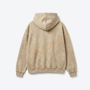 Sudadera con Capucha CODER SPORTS, Estilo Vintage, Lavado Ácido, 100% Algodón, Estilo Urbano Desgastado, Ecológica, Alta Calidad, Nueva Moda - Product Image 2