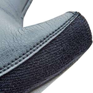 Gants de course légers et respirants à demi-doigts, antidérapants, avec fermeture à boucle, unisexes, en cuir, protection complète, noir et orange - Product Image 6