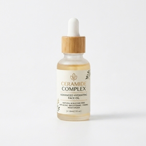 Huile pour le visage à la céramide en marque privée OEM - Sans silicone - Hydratant naturel - Anti-âge - Blanchissant - Raffermissant - Hydratant pour le visage féminin - Product Image 1