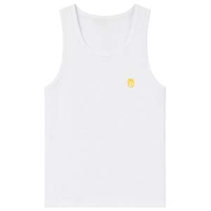 เสื้อกล้ามชายแบบมีซี่โครง ผ้าฝ้าย สีขาวล้วน เสื้อซับในฤดูร้อน ทรงเข้ารูป สวมใส่สบาย รับผลิตตามสั่ง ขายส่งจำนวนมาก - Product Image 5