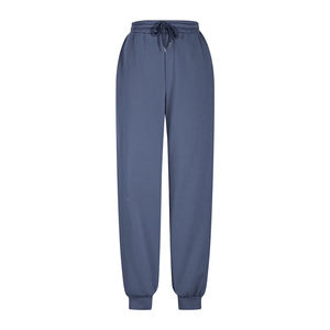 Conjunto de sudadera con capucha azul y pantalones deportivos para mujer, ropa informal de punto de manga larga para otoño - Product Image 6
