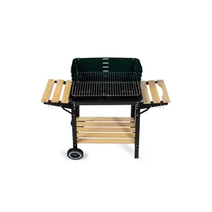 Edelstahl Gas Tragbarer Grill Outdoor Party Metall Holzkohle grill Outdoor Kamin Raucher Made in Vietnam