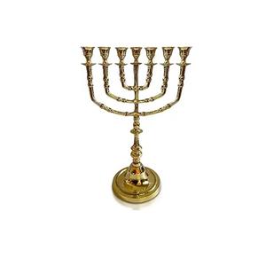 Menorah de latón de 7 ramas, marca Salomon's Menorah, hermoso candelabro de latón resistente para el hogar. - Product Image 6