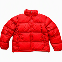 Veste matelassée d'hiver décontractée en polyester grande taille pour hommes et femmes, col montant, fermeture éclair, séchage rapide, respirante, couleur unie