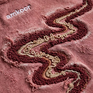 เสื้อฮู้ดซิปโอเวอร์ไซส์สำหรับผู้ชาย ยี่ห้อ Amkoor พิมพ์ลายตัวอักษร สไตล์ลำลอง ผ้าฟลีซสีชมพู ดีไซน์กระเป๋าเสื้อ เหมาะสำหรับใส่ในฤดูใบไม้ผลิ ผลิตจากผ้าฝ้าย 100% - Product Image 6