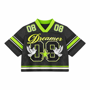 Custom Oversized Mesh Sublimated Football Jersey High Quality 100% Polyester Retro <b>Soccer</b> Shirt Quick Dry Breathable OEM - Product Image 3
