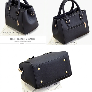 Bolso Tote Cruzado de Piel Genuina Royaa para Mujer, con Correa Única y Cierre de Cremallera, de Piel de Vacuno Negra, para Viajes al Aire Libre, de Poliéster - Product Image 2