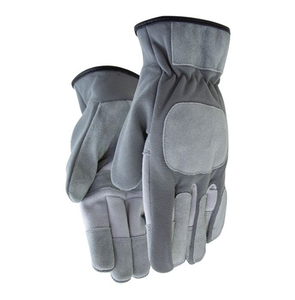 Gants de travail industriels robustes en cuir double paume avec paume renforcée, antidérapants, sans latex, pour une meilleure adhérence et une sécurité accrue - Product Image 1