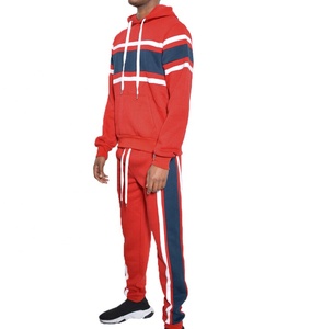 Punchin Ropa deportiva Logotipo en relieve personalizado Cordón ancho De gran tamaño En blanco 3 rayas Hombres Atletismo Chándales - Product Image 2