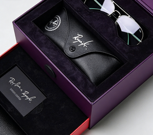 Eyeglasses & Sunglasses Packaging Boxes Custom Logo Recycled Materials Coated Paper Glossy Lamination - Product Image 6