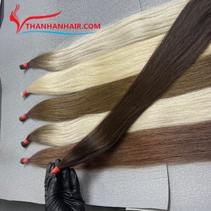 Las 3 mejores extensiones de cabello humano Bk recto sedoso de alta calidad más vendidas tipo peluca sin enredos - Product Image 3