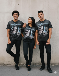 T-shirts personnalisés, impression sérigraphique, logo intégral, strass, streetwear, coupés et cousus, meilleurs t-shirts unisexes effet délavé soleil - Product Image 5